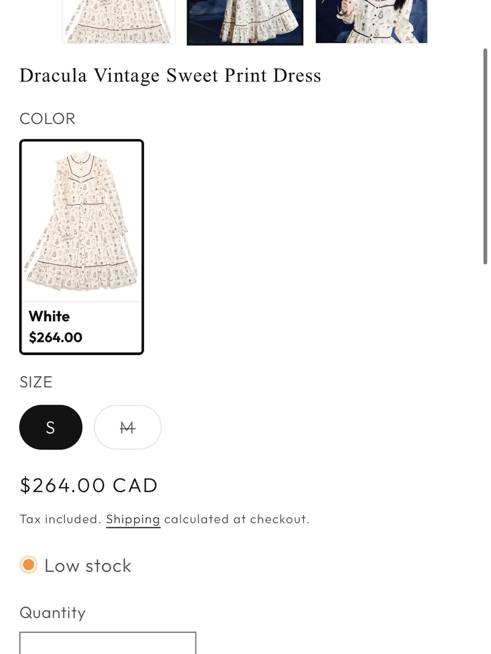 Meugler Dress Original Print Art Dress Sweet Retro Style Sz M Off-White & Black - Picture 8 of 14